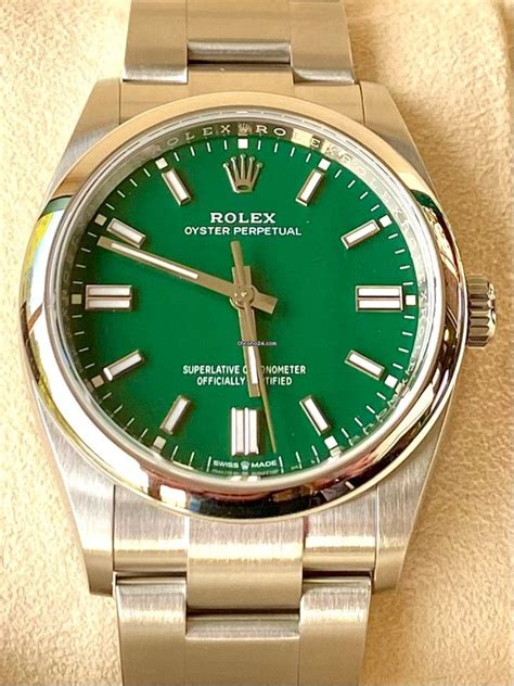 rolex 2015 oyster perpetual green|Rolex Oyster Perpetual used price.